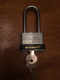 Serv-A-Lite lock and key
