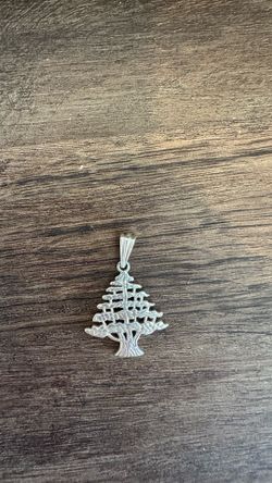 Silver pendants Lebanese tree