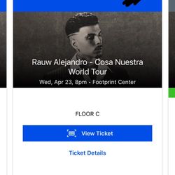 Rawr cosa nuestra world tour concert ticket