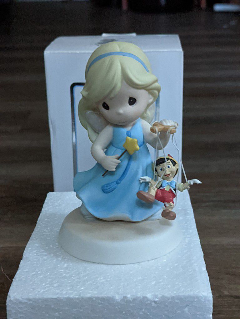 Disney Precious Moments Fairy with Pinocchio "Your Love Brings Out the Good In Me"