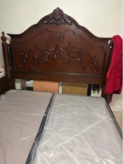 King size frame with back spring