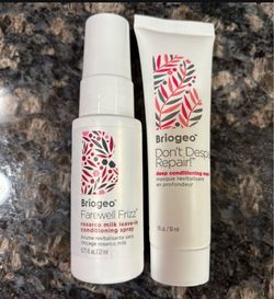 NEW BRIOGEO FAREWELL FRIZZ LEAVE IN SPRAY & DEEP CONDITIONING MASK $6 For Both!