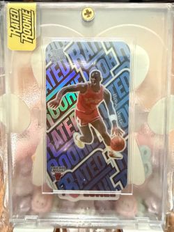 Michael Jordan MJ Rated Rookie Tobacco Card Chicago sealed and encased card