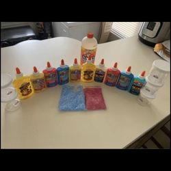 SLIME kits and cases of glue