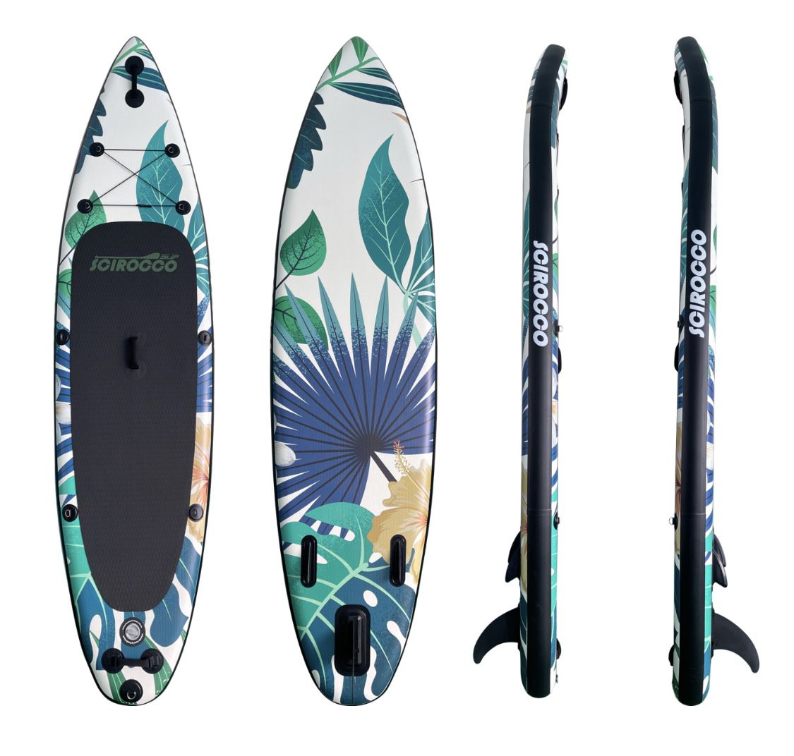 10’6” Stand Up Paddle Board Brand New Inflatable Rainforest Color For SUP Fishing Yoga Surf