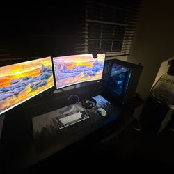 Gaming pc setup (everything besides desk included)