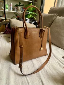 Michael Kors Brown Leather Tote Bag