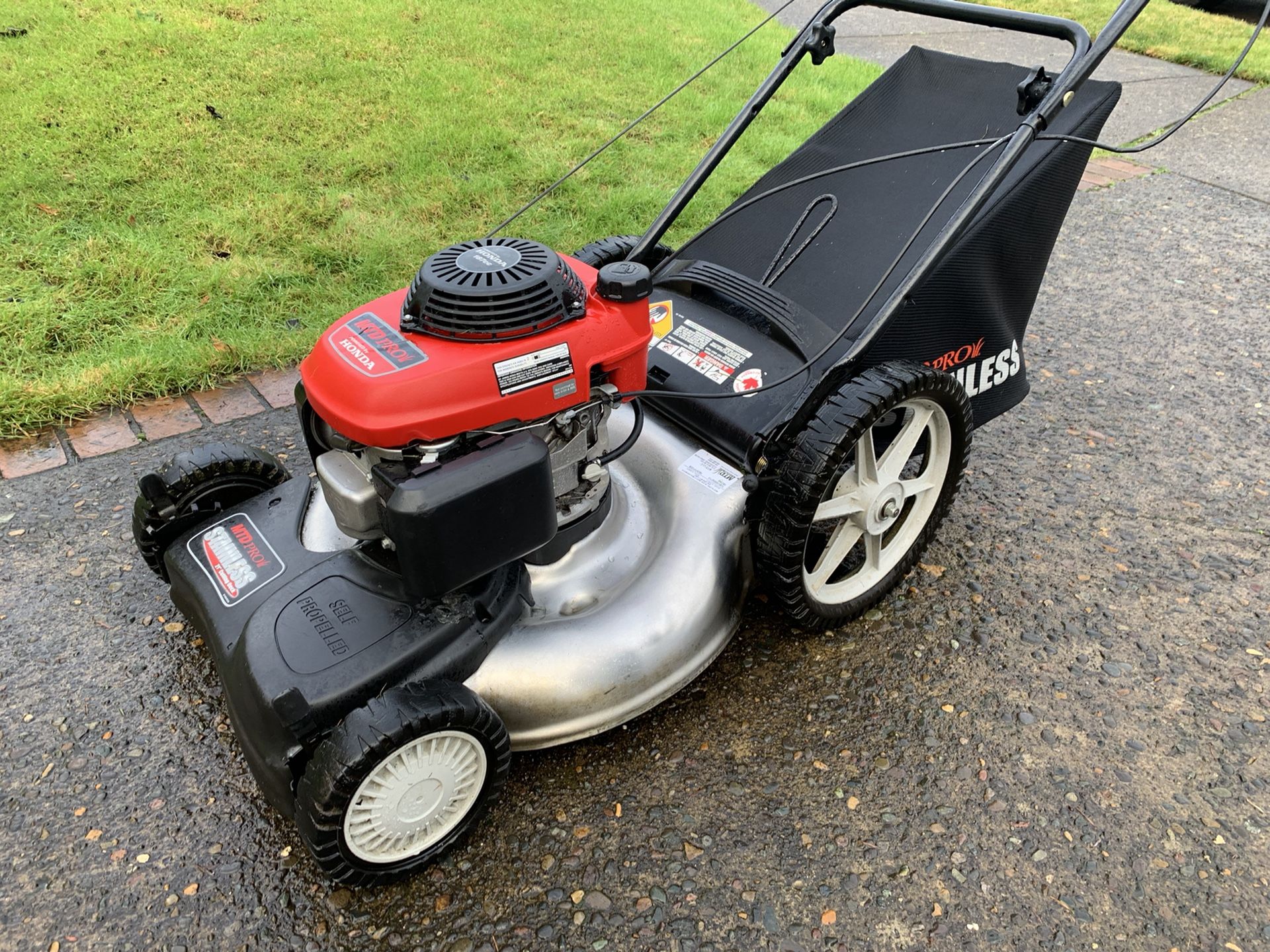 Honda MTD Pro Stainless Deck 21 Self Propelled LawnMower for