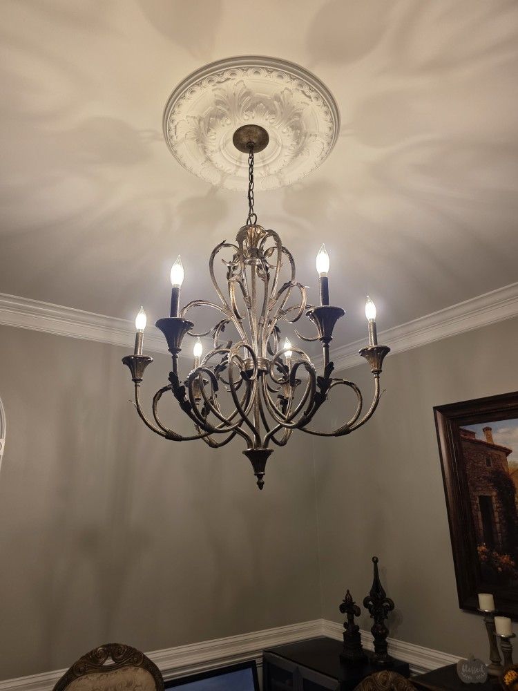 Beautiful Wrought Iron Chandelier