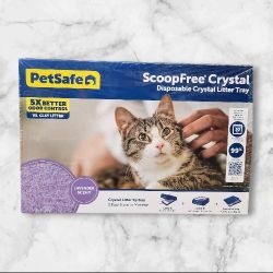 PetSafe ScoopFree Crystal Disposable Crystal Litter Tray:

5× Better Odor Control vs Clay Litter.