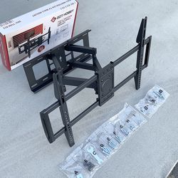 (New) $45 Large Swivel 37-75” TV Wall Mount Bracket, VESA 600x400mm, Max Weight 110 LBS 