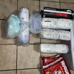 Huggies & Luvs Size 1,2,3 