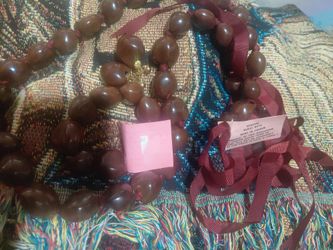 Kukui Nut lei, bracelet, and earrings