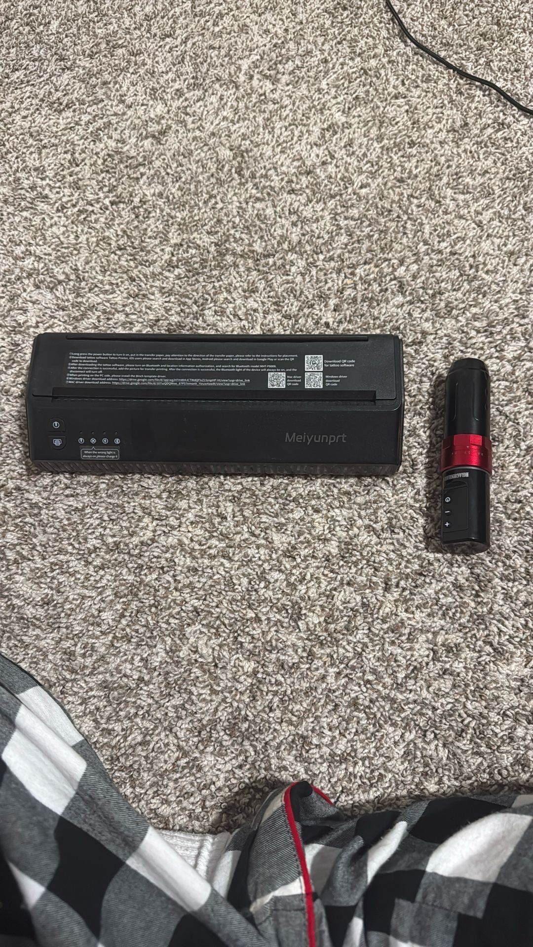 Tattoo Gun + Stencil Printing Machine 