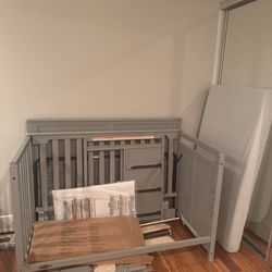 Crib and mattress 