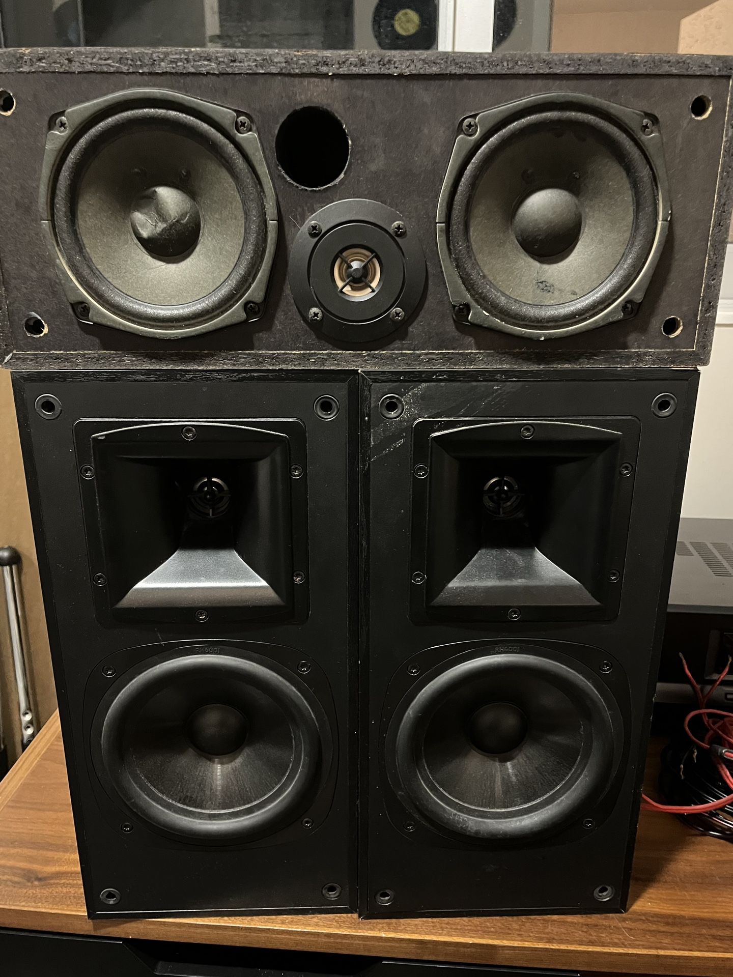 2 Klipsch SB2 Speakers & 1 Sony SS CN290 Speaker
