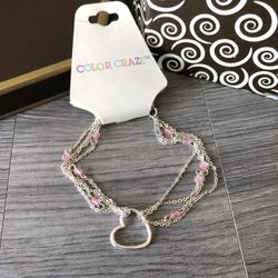 Beautiful Heart Charm Anklet
