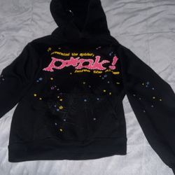 Pink spider hoodie