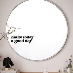 Mirror Decal Sticker Art Vinyl Vanity Makeup Beauty Girls Lashes Brows Motivation