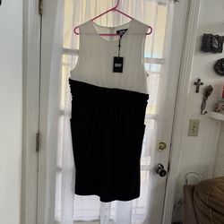 White and black New With Tag Dress
