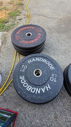 Handbode Bumper Plates 10, 15, 25 lbs