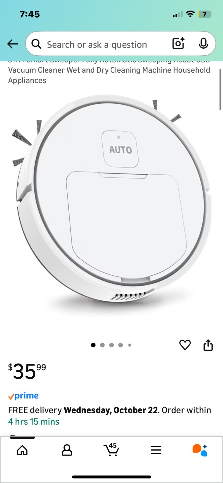 3 In 1 Smart Vacuum (black)