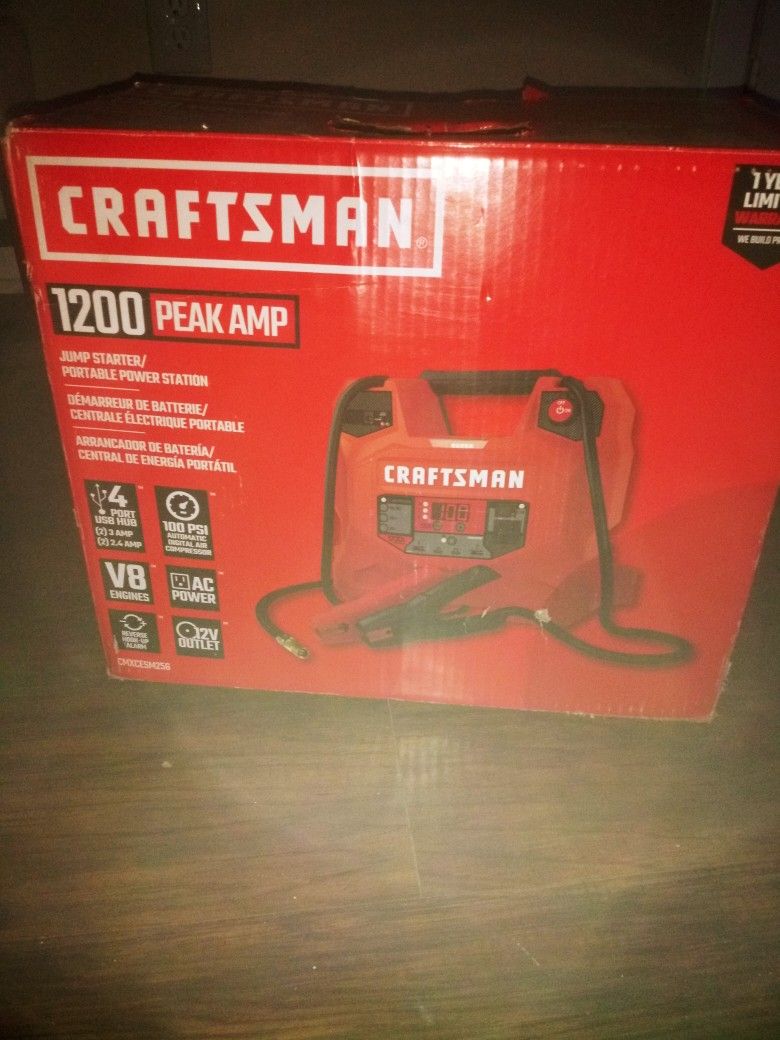 Craftsman 1200 Leak Amp Mobile Charging Station And Jumpstarter