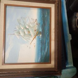 Antique Shio Oill Painting 