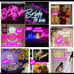 Bride To Be Wedding Engagement, Mr Mrs... LED neon Signs