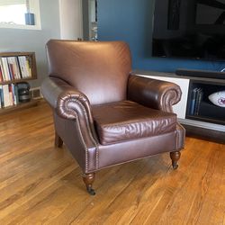 Pottery Barn Brooklyn Leather Chair