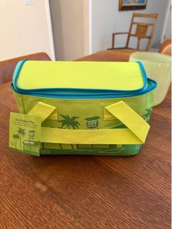 NEW Trader Joe’s Mini Insulated Bag Lime & Teal 🍋‍🟩🩱