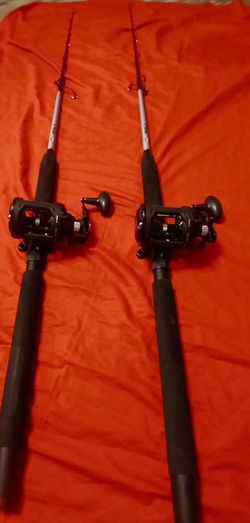 2Brand New Penn Rivals ll 20LW on matching combo PennRival ll grahite foam specia grip 6'6 rods