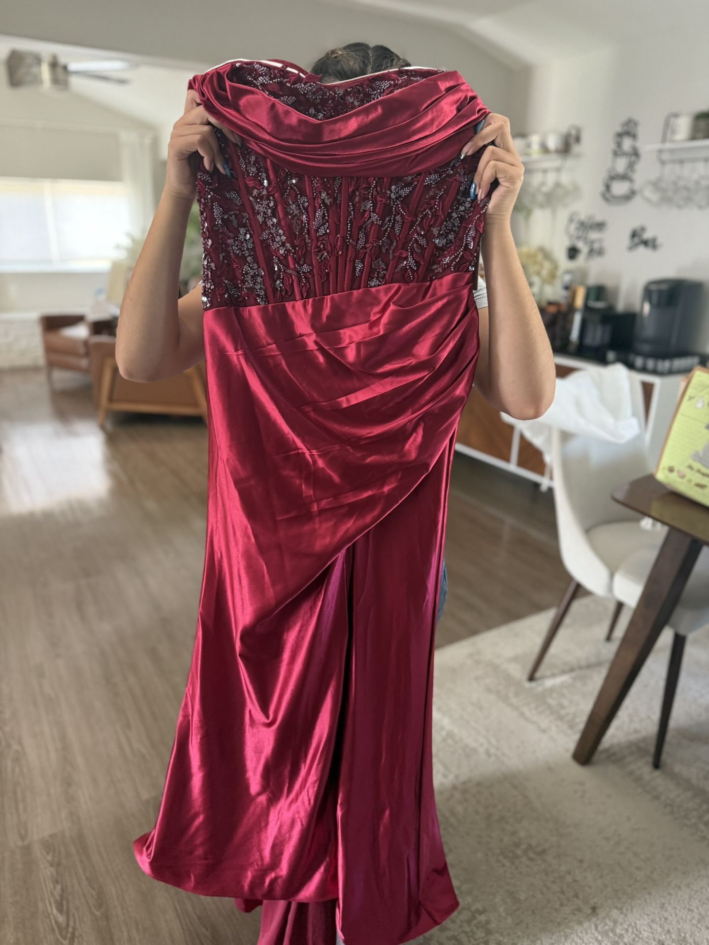 Burgundy Prom dress - New