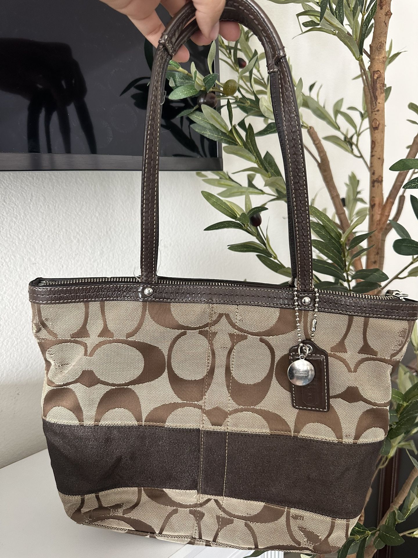 Vintage Coach Signature Tote Bag