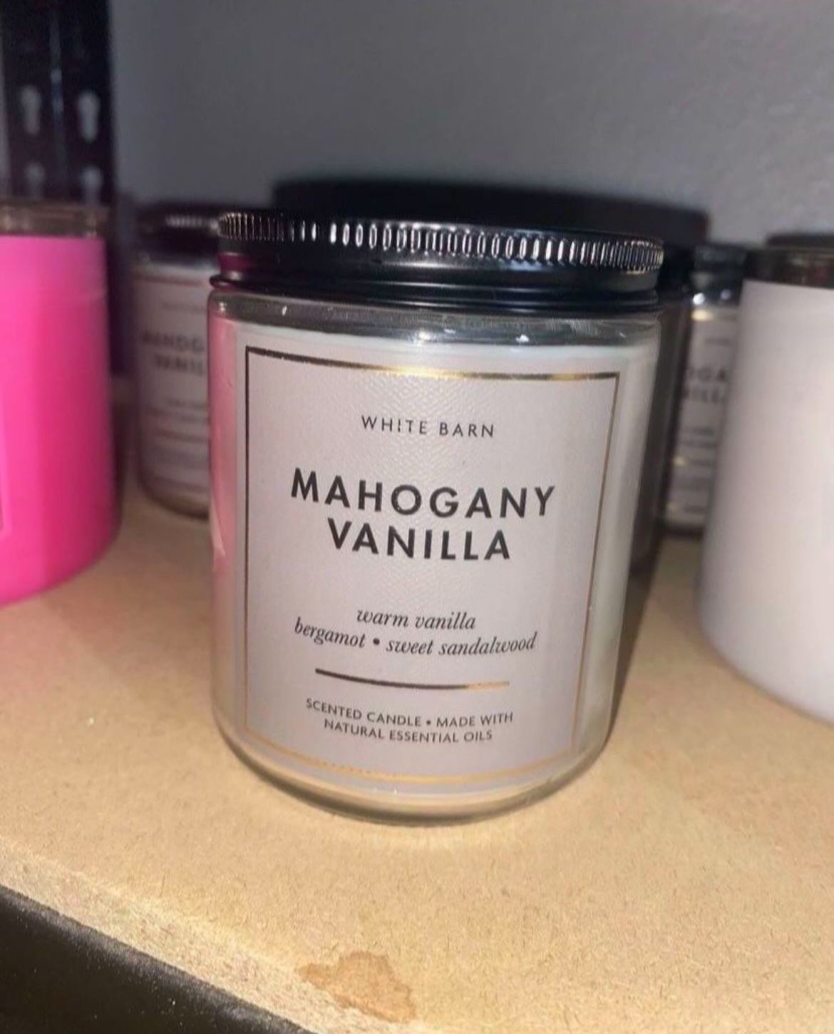 Bath & Body Works Mahogany Vanilla Scented Candle
