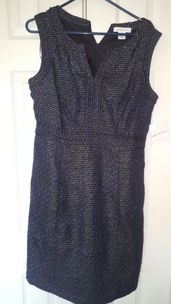 New w tags Dark Blue w Gold, Liz Claiborne dress, size 12