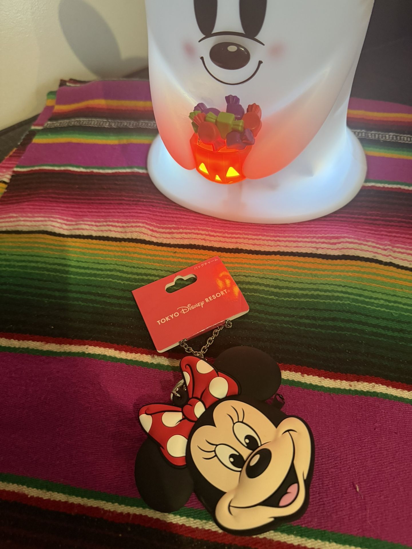 Tokyo Disney Minnie Mouse Keychain Pouch Purse Charm