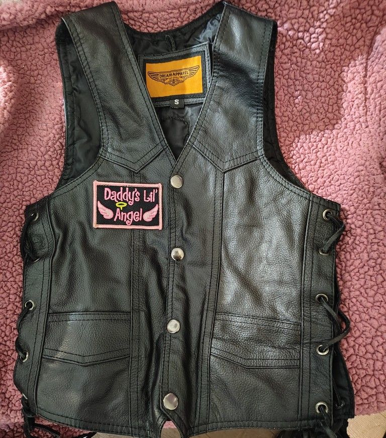 Girl's Leather vest