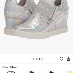 DKNY Women's Everyday Comfortable Cosmos-Wedge Sneaker Heeled Sandal