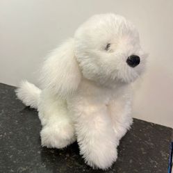 Ganz Labradoodle White Fluffy Dog Plush. Size 12” 