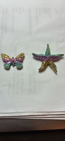 Bismuth Starfish and Butterfly