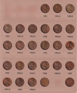 Collection of 1(contact info removed) U.S. Pennies in Very Nice Condition