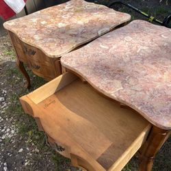 Vintage European Marble Living Room Set