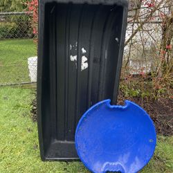 2 Snow Sleds – Jet Sled + Flying Saucer Disc (Great for Kids)