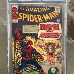 Amazing Spider-Man #15 (1964) CGC 2.5 — 1st Kraven, 2nd Chameleon & MJ Mention