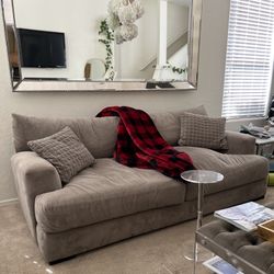 Deep Grey Sofa And Love Seat Set 