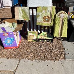 Crib And Bedding And Nursery Decor 