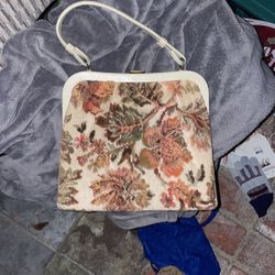 Vintage, antique tapestry/carpet bag/purse