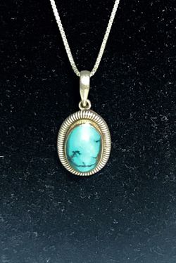 Sterling Turquoise Necklace