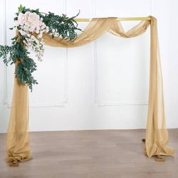 Gold Chiffon Fabric For Arbor 